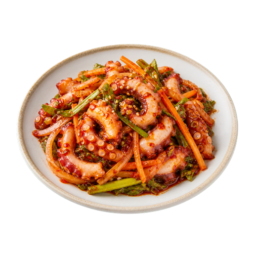 Spicy Octopus Salad sticker illustration