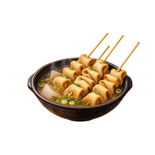 Fish Cake Skewers sticker illustration