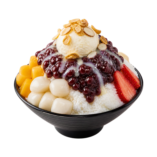 Red Bean Shaved Ice sticker illustration