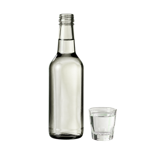 Soju sticker illustration