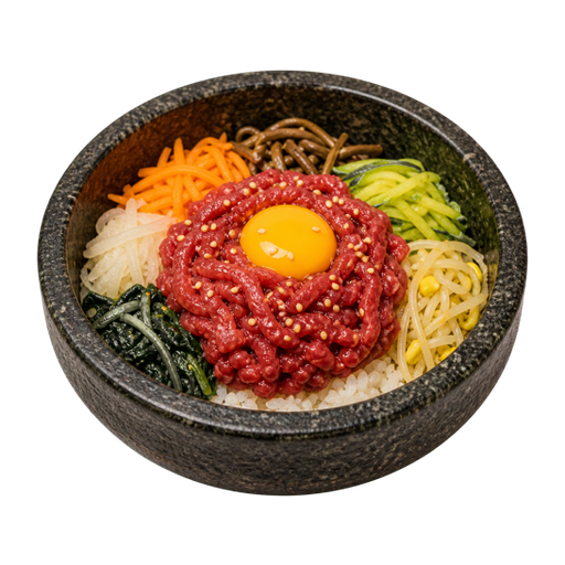 Beef Tartare Bibimbap sticker illustration