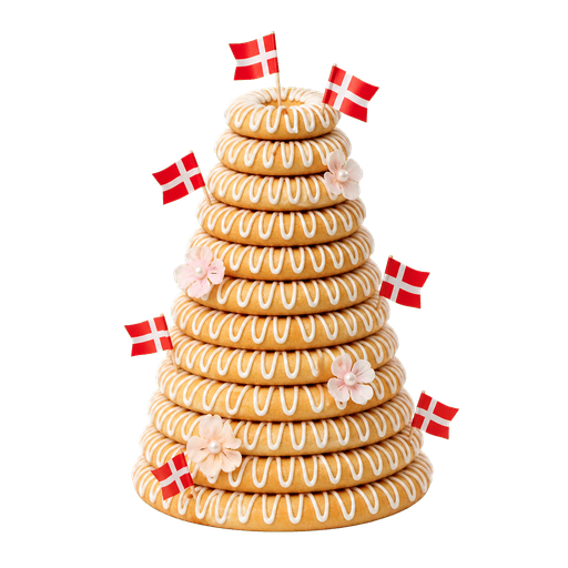 Kransekage (Wreath Cake) sticker illustration