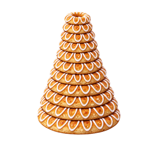 Kransekake sticker illustration