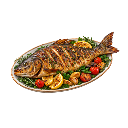 Lake Skadar Carp sticker illustration
