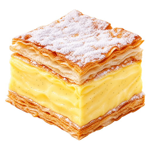 Custard Slice sticker illustration