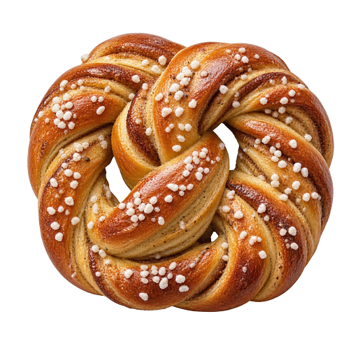 Icelandic Kringla sticker illustration