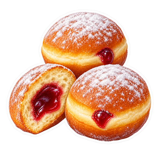 Doughnuts sticker illustration
