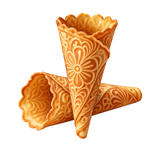 Krumkake sticker illustration