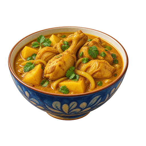 Burmese Chicken Curry sticker illustration
