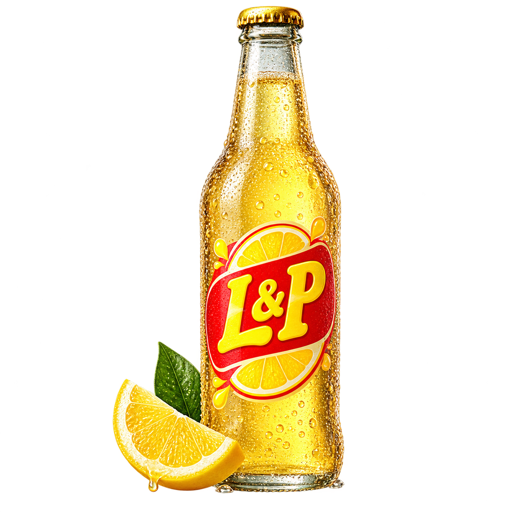 Lemon & Paeroa sticker illustration