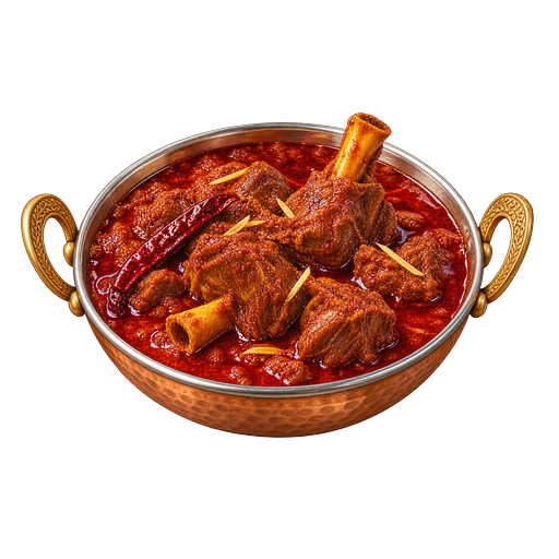 Laal maas sticker illustration