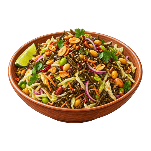 Pickled Tea Leaf Salad sticker illustration