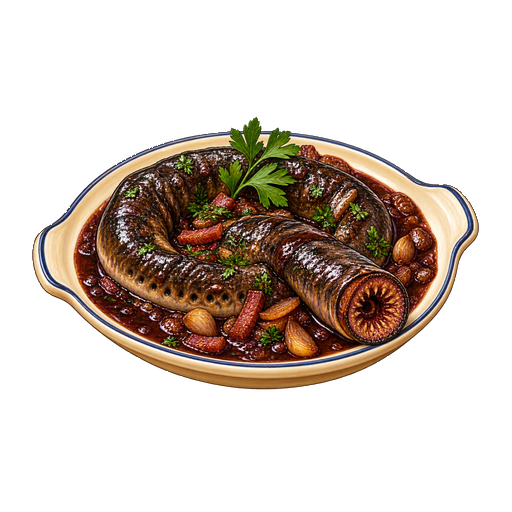 Lamproie à la bordelaise (Lamprey à la bordelaise) sticker illustration