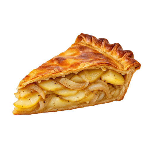 Lancashire butter pie sticker illustration