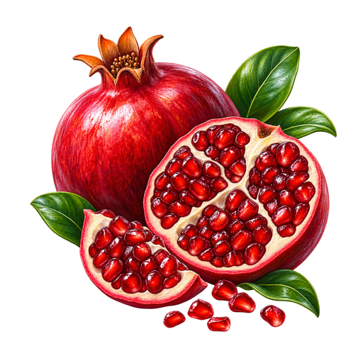 Göyçay Pomegranate sticker illustration