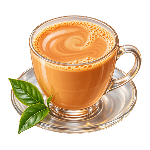 Burmese Milk Tea sticker illustration