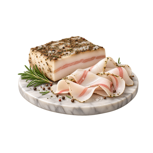 Lardo di Colonnata sticker illustration