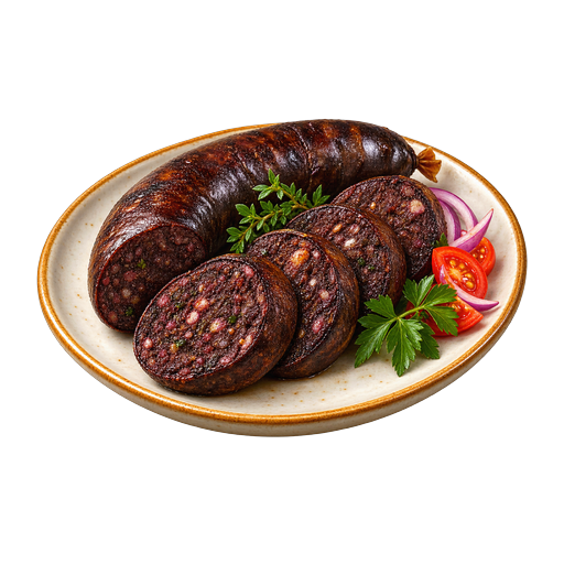 Saint Lucian Black Pudding sticker illustration