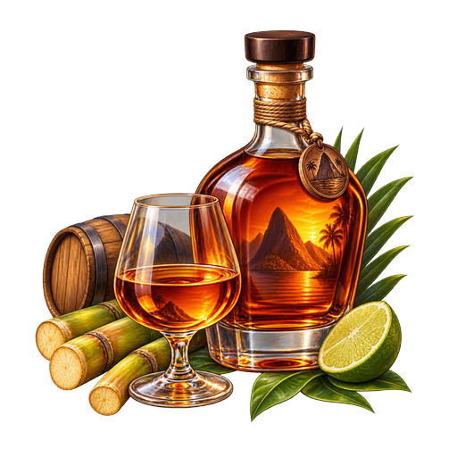 Bounty Rum sticker illustration