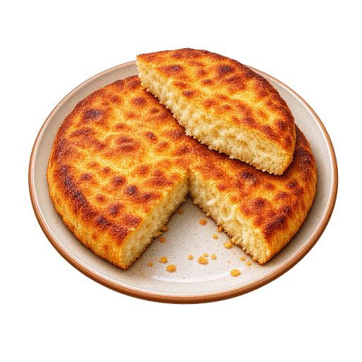 Saint Lucian Cassava Bread sticker illustration