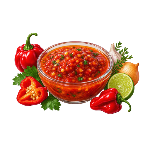 Saint Lucian Pepper Sauce sticker illustration