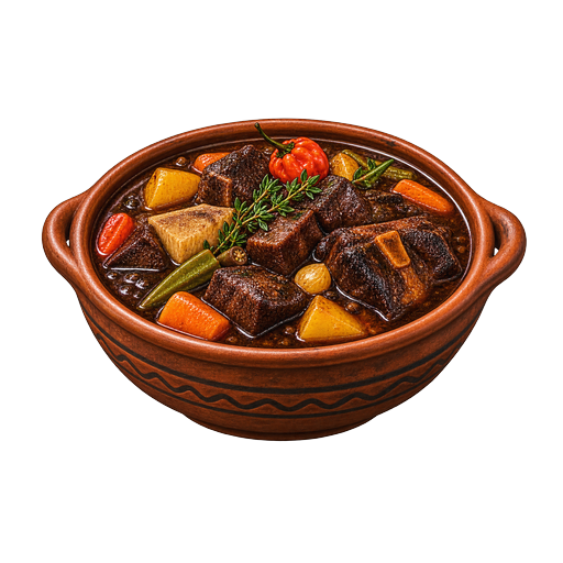 Saint Lucian Pepperpot sticker illustration