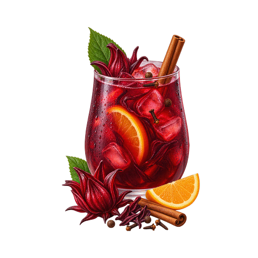 Saint Lucian Sorrel sticker illustration