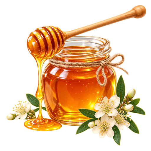 Leatherwood Honey sticker illustration
