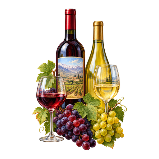 Bekaa Valley Wine sticker illustration