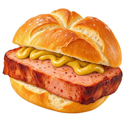 Leberkäse sticker illustration