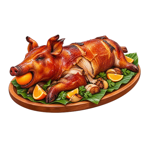 Lechón Asado sticker illustration