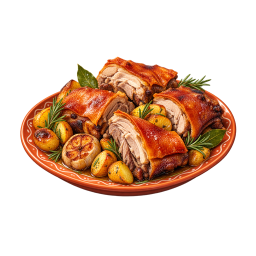 Roast Suckling Pig sticker illustration