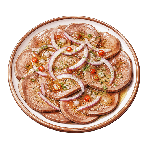 Lengua a la Vinagreta sticker illustration