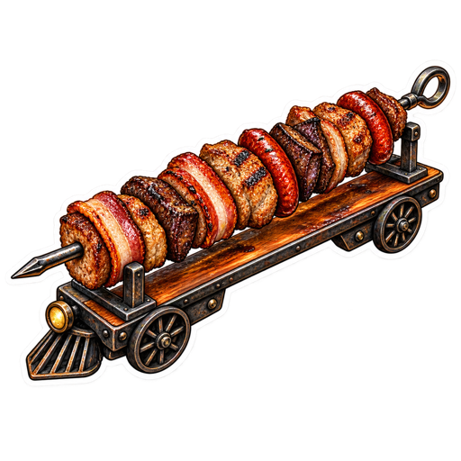 Leskovac Train sticker illustration