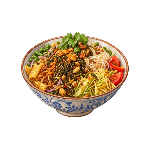 Mixed Hand Salad sticker illustration