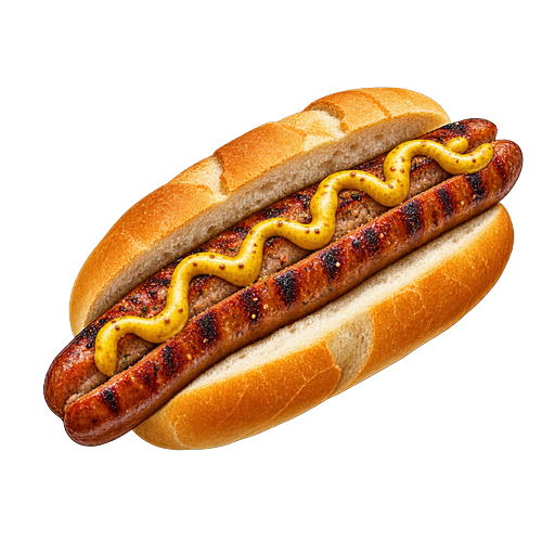 Lëtzebuerger Grillwurscht sticker illustration
