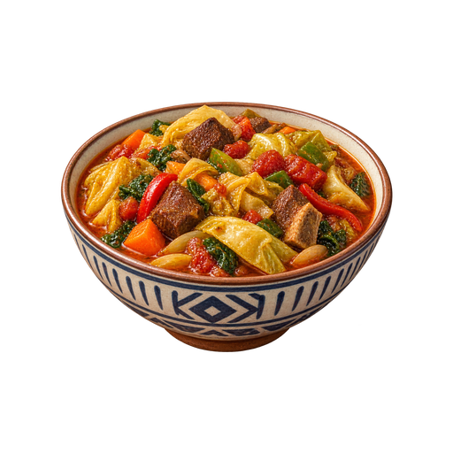 Liberian Cabbage Stew sticker illustration