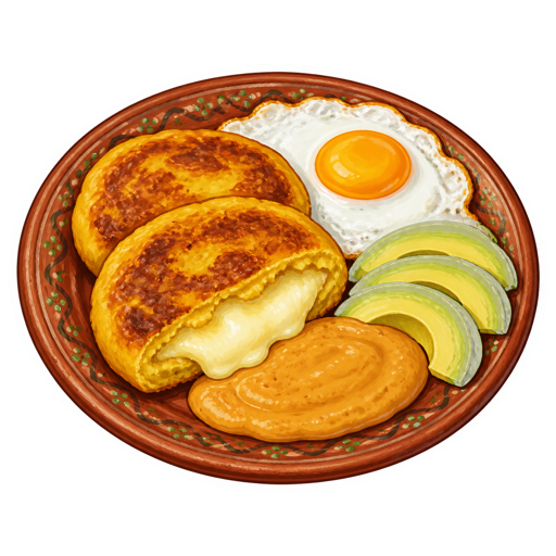 Llapingachos sticker illustration