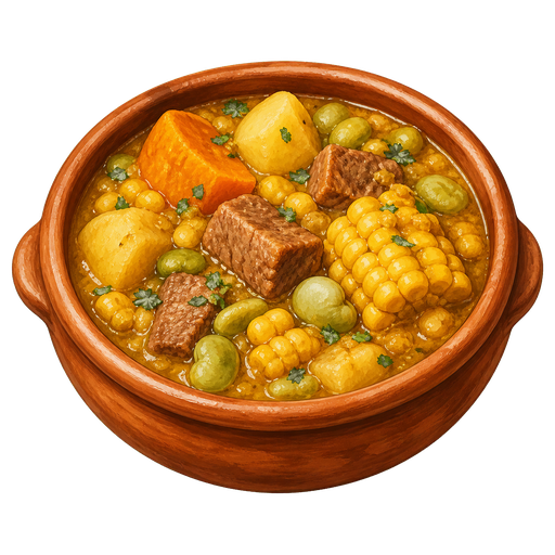 Locro Carretero sticker illustration