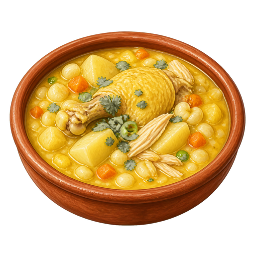 Locro de Gallina sticker illustration