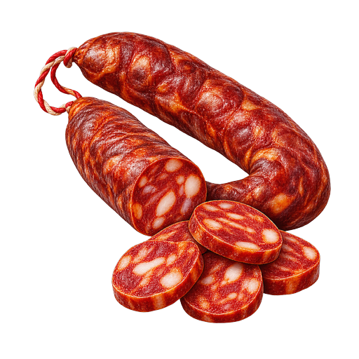Valencian Easter Longaniza sticker illustration