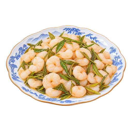 Longjing Shrimp sticker illustration