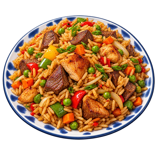 Congolese Fried Rice sticker illustration