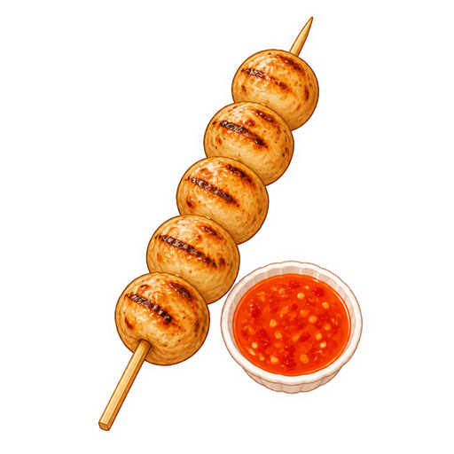 Luk chin ping sticker illustration