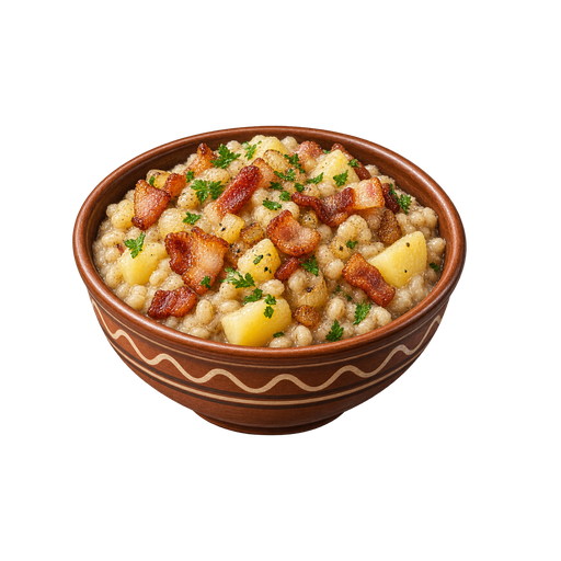 Barley Porridge with Potatoes sticker illustration