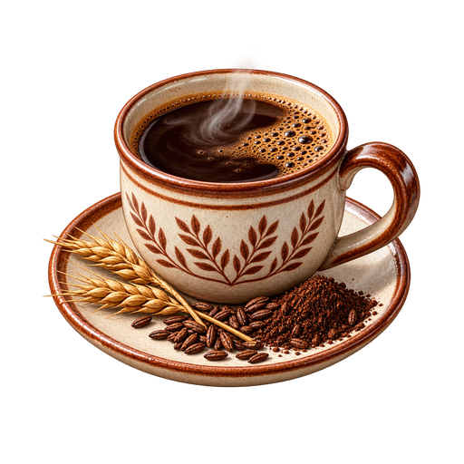 Roasted Grain Coffee sticker illustration
