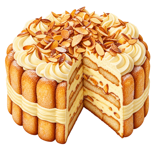 Malakoff Torte sticker illustration