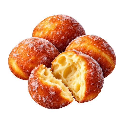 Malasadas sticker illustration