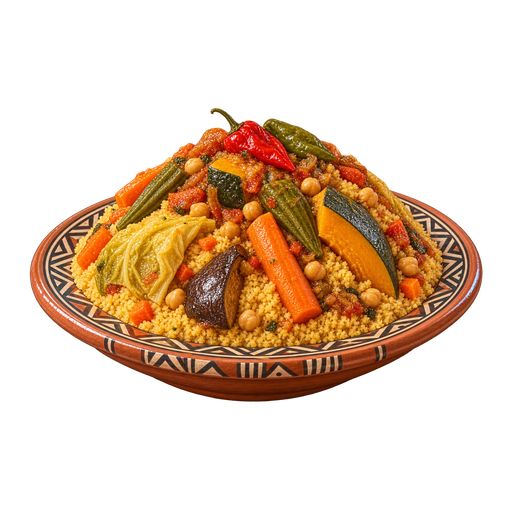 Malian Couscous sticker illustration