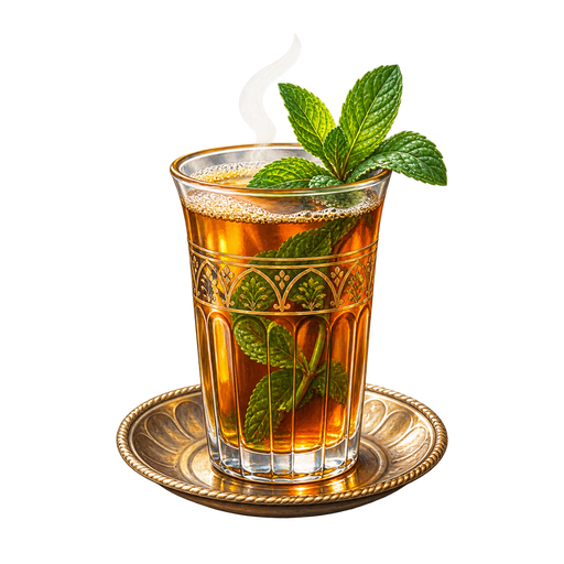 Malian Tea sticker illustration